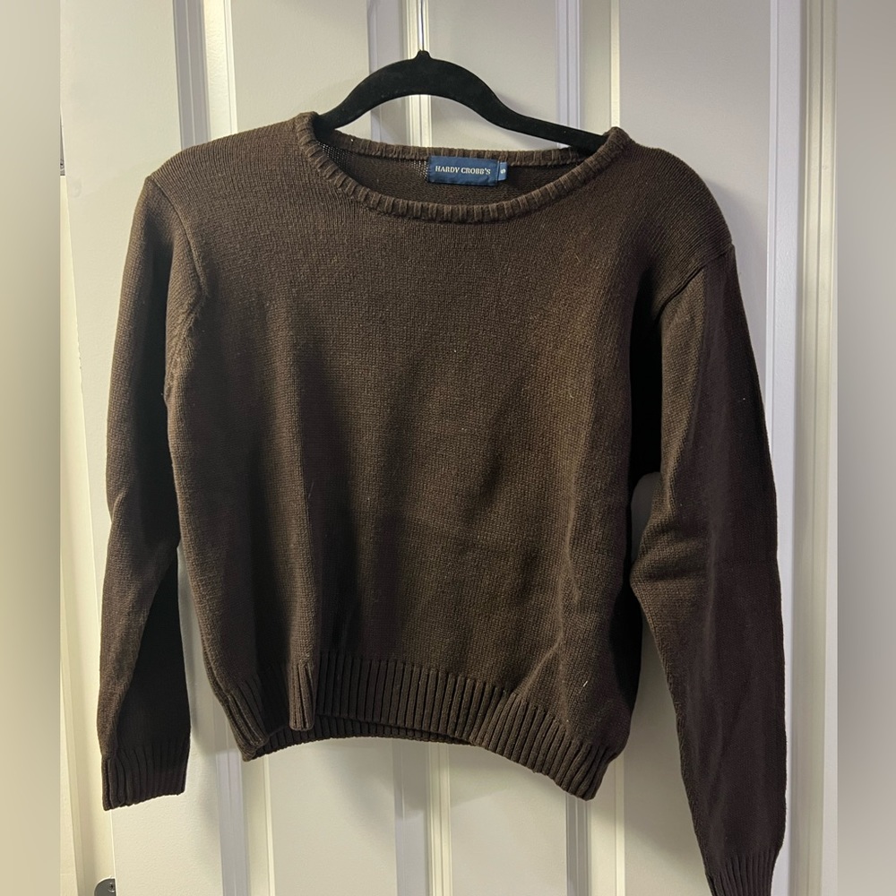 Like new brown cropped sweater